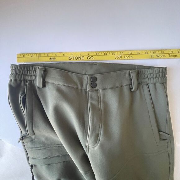 FFNIU Softshell Snow Pants, Olive Green, 34x32 - Picture 11 of 13